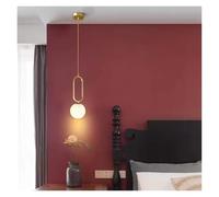 Lampadari di Lusso nordici a Sfera in Vetro per la casa, Il Soggiorno, Le luci Pendenti, i ristoranti, Le camere da Letto, Le lampade a Sospensione in Ottone E14