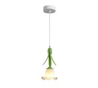 Lampadari, Elegantepada a Sospensia Forma Ditalo Di Fiore -Padario Regolabiler Isola Cucina -Padario in Vetro Lattimo e Metallor Sala da Pranzo e Camera Deini