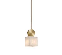 Lampadari in alabastro Naturale, Isola della Cucina, Moderni, in Marmo, Piccoli, Regolabili, lampadari in Ottone, per Camera da Letto, Soggiorno, Bagno, Comodino, Mini lampadari qu