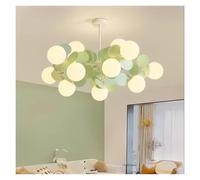 Lampadari in Stile Caldo Francese, Lampada a Sospensione a LED con Fagioli magici Verdi per Camera da Letto, Soggiorno, Sala da Pranzo, (15 Heads)