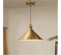 Lampadari Lampadario LED Stile Europeo e Oro Ristorante Studio Camera da Letto Caffetteria Bar Corridoio Balcone Veranda Lampada a Sospensione a Testa Singola E27, Lusso