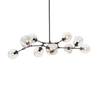 Lampadari,Lampadario Sputnik dell'industria moderna, Soffitto moderno in oro 3S Secolo Apparecchio a sospensione regolabile per cucina Soggiorno Camera da letto/Galvanoplastica Grigio fumo./6S