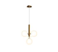 Lampadari, Medievale Semplice, Satellite Artificiale, S con Sfera di Vetro Hangilight a LED per Camera da Letto, Ristorante, Casa per Interni/D-Bianco Latte/a