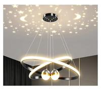 Lampadari moderni a LED per sala da pranzo, lampadario ad anello semplice per soggiorno e camera da letto, illuminazione interna per la casa, lampade a sospensione decorative contemporanee (40-60 cm,