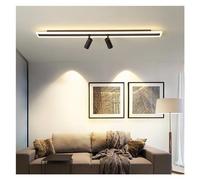 Lampadari Moderni a soffitto a LED con faretto Lampada da soffitto a Strisce Nere in Acrilico Compatibile con Il Soggiorno,Semplice e Bello