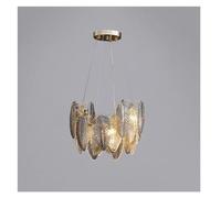 Lampadari moderni a soffitto in vetro piuma a LED Villa di lusso Lampada a sospensione Atmosfera Lampade a sospensione Compatible with sala da pranzo di fascia alta,semplice e bello