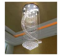 Lampadari Moderni a Spirale LED Lunghi in Cristallo per Scale, lampade per Scale, vetrine, camere da Letto, soggiorni, Hotel, corridoi, Decorazioni per la casa, lampade a Sospensione sopra i