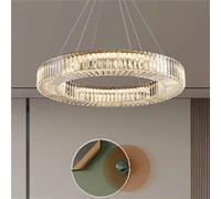 Lampadari Moderni di Lusso in Cristallo ad Anello, lampadari per la casa, Ville, Illuminazione per Soggiorno, Sala da Pranzo, Decorazioni per Interni, lampade a sospensio