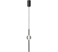 Lampadari Moderni in Cristallo in Ottone, Mini Lampada A Sospensione per Sala da Pranzo, Piccola Lampada A Sospensione in Cristallo Industriale per Camera da Letto, Ingresso, Soggiorno, Black, B