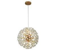 Lampadari Moderni in Dorato, lampadari a Sospensione con lampadari a Forma di Dente di Leone con fuochi d'artificio per Sala da Pranzo, Camera da Letto, Cucina, Soggiorno (25 cm)
