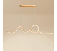 Lampadari Moderni Lampada a soffitto a LED Luce a Sospensione in Legno, 16w 3 a Colori in modalità Cucina Isola Illuminazione dell'isola, Tavolo da Pranzo Ristorante sospeso in Legno lampade