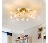 Lampadari Moderni LED Cielo Stellato Plafoniere Oro Soggiorno Camera da Letto Lampada da soffitto Paralume in Vetro Ferro Lampada a Sospensione Lampada per Bambini Sala da Pranzo Apparecchio