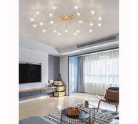 Lampadari moderni Led Cielo stellato Plafoniere Oro Soggiorno Camera da letto Lampada da soffitto Paralume in vetro Ferro Lampada a sospensione Lampada per bambini Sala da pranzo Apparecchio