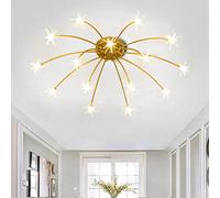 Lampadari moderni Led Cielo stellato Plafoniere Oro Soggiorno Camera da letto Lampada da soffitto Paralume in vetro Ferro Lampada a sospensione Lampada per bambini Sala da pranzo Apparecchio