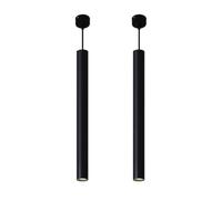 Lampadari Moderni per Interni, 5W LED, Confezione da 2, Lampada a Sospensione cilindrica nordica, faretto da Bar per Soggiorno, Camera da Letto (Altezza Luce Bianca 50 cm)