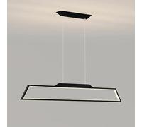 Lampadari,Pada a Sospensimoderna a Led con Dimmer a 3 Colori,Padario Sospeso Sopra il Tavolo da Pranzo,Padari Lineari Ovali da Cucina,Pada a Sospensiper Bar Dell'Isola/Nero/B