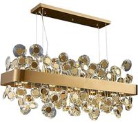 Lampadari,Padari,Lo Moderno Di Lusso Compatibile con la Sala da Pranzo -Pada a Sospensirettangolare a Led Inlo Dir Isola da Cucina,/a/L110*W32*H40Cm/Do 6000K