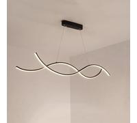 Lampadari,Padario Moderno a Sospensia Ledr Sala da Pranzo,Padario Lineare da 110 Cmr Isola Cucina,Padario a Sospensisopra il Tavolo da Pranzo, 55 Watt, Apparecchi Di Illuminaziregolabili in Altezza
