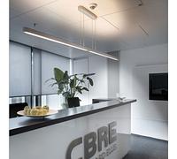 Lampadari,Padario Modernor Interni,Padario Semplice in Alluminio, Illuminaziper Ufficio, Studio, Posto Di Lavoro, Bar, Tavolo da Pranzo,Padario a Led, Plafoniera, Illuminazi(Edizione: T5-L120Cm), Led-