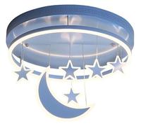 Lampadari Piccola Lampada da Soffitto con Dimmer Moderno a Forma di Luna Paralume in PVC Luce per Camera da Letto e Soggiorno