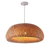 Lampadari Piccola plafoniera V-intage Retro Moderno Bambù Lavoro Lavorato a mano Tessitura di bambù Ristorante Fatto a mano, Lampade a sospensione,Lampadario