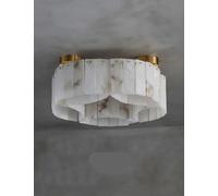 Lampadario, 2025 Lampade da soffitto in marmo creativo Lampara De Techo oro Illuminazione a LED di lusso in naturale(Dia85cm,Gold)