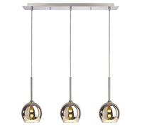 Lampadario 3 pendenti LED G9 21W lampada sospensione vetro globo luce tavolo cucina bar ristorante 230V luce 3000K