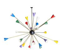 Lampadario A 24 Bracci Sputnik In Stile Stilnovo