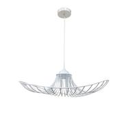 Lampadario a cappello con paralume metallo E27 lampada decorativa contemporaneo [EEK: A]