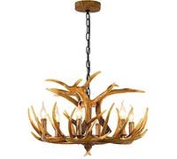 Lampadario a Forma Di Corno Di Cervo, Illuminaziapadario a Forma Di Corno Di Cervo,Padario a Sospensidecorativo Retrò a Forma Di Corno Di Cervor Soggiorno, Sala da Pranzo ()