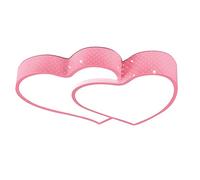 Lampadario a Forma Di Cuore con Luce Led Semi-Incasso Vicino Al Soffitto per Cameretta Di Bambini e Bambine, Soggiorno e Asilo/Rosa/56 * 36Cm 36W