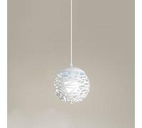 Lampadario a Gabbia Metallica Lampada da Soffitto Industriale Retro Sfera Ferro Metallo Droplight Nero Lampade a Sospensione per Camere da Letto Cucina Isola E27 Lampada a Sospensione Regolabile per