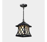 Lampadario a Lanterna a Sospensione Nordico Esterno Lampadario a Sospensione a Sospensione per Esterni E27 Plafoniera Impermeabile Apparecchio a Sospensione Antipioggia Illuminazione per cancelli del