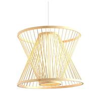 Lampadario a lanterna in vimini regolabile, in rattan di bambù intrecciato a mano, lampada a sospensione del sud-est asiatico, lampada a sospensione cava classica nostalgica, soffitto della sala da