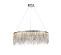 Lampadario a LED con nappa a catena creativa, Lampadario di design creativo, Luce per stanza modello, Luce per villa, Luce per ristorante, Luce per bar, Luce per bar-Nessuna aurora sconvolta Cerchio