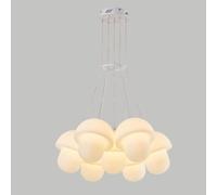 Lampadario a LED creativo a forma di fungo, luce moderna color crema a 7 teste, lampada da soffitto semplice per la camera dei bambini, luci di illuminazione principali atmosferiche per soggiorno /
