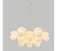Lampadario a LED creativo a forma di fungo, luce moderna color crema a 7 teste, lampada da soffitto semplice per la camera dei bambini, luci di illuminazione principali atmosferiche per soggiorno /