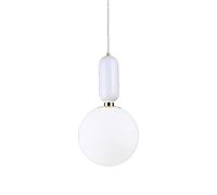 Lampadario a LED in Vetro per Ufficio, Moderno e Minimalista, da Comodino, per Camera da Letto, Studio, Sala da Pranzo, Bar, Cucina, Isola, Luce a Goccia, D/D25 cm/9,8 Pollici