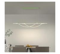 Lampadario a LED per Ristorante, Lampada da Tavolo per Sala da Pranzo, Semplice e nordica, luci a Sospensione a Striscia con Una Sola Parola. La Bellezza Arriva.