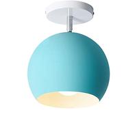 Lampadario a Ledr Cameretta Deini,Padario da Soffitto E27, Moderno e Semplice,Pada da Soffitto a Led Colorata,Pada da Comodinor Camera da Letto, Guardaroba, Lanterna da Soffitto in Metcolorato/Verde/A