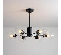 Lampadario a sfera in vetro multiplo compatibile con camera da letto, ristorante, soggiorno, plafoniere, villa, luce a sospensione, lampadario Compatible with scale,lampada un aspetto elegante