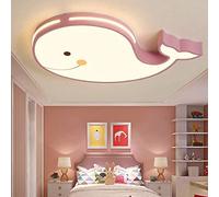 Lampadario a soffitto a LED Moderno dimmerabile con Telecomando, Illuminazione Interna a Forma di Delfino, Lampada a Sospensione per cameretta di Bambino/Bambina, Camera da Letto, Sala da pr