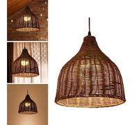 Lampadario a soffitto con lampada a sospensione in bambù creativo per sala