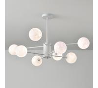 Lampadario a soffitto Moderno per Sala da Pranzo Lampada da soffitto Bianco Latte Lampada da Cucina Sputnik Lampada da soffitto a metà secolo Vintage 6/8 Globo Apparecchio di Illuminazione per