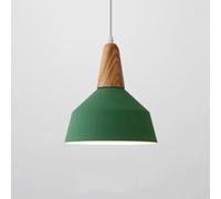 Lampadario a Sospensicolorato Personalizzato Tradizionale con Elegantedario in Legno per Caffetteria,Da a Sospensia Led Alla Moda per Sopra il Lavandino, Ufficio, Corridoio, Magazzino/Verde/9,0 Pollic