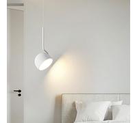 Lampadario a Sospensida 10 W in Ferro, Minimalista, Europeo, per Interni, con Una Sola Testa, per Hotel, Ville, Ristoranti,De a Sospensidecorative a Led./Bianco/Luce Tricolore