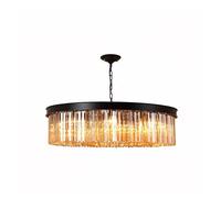 Lampadario a Sospensimoderno Di Lusso in Stile Europeo Semplice Conndente K9,Padario a Sospensiinlo a Led, Compatibile con Camera da Letto e Cucina./Ambra/Diametro 55*A 18 cm