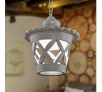 lampadario a sospensione 1 luce Lanterna in Ceramica Traforata Rustico Antico