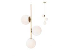 Lampadario a sospensione 3 luci colore oro opaco Nina Redo 012627