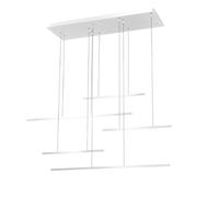 lampadario a sospensione 38 watt a led design minimal 3 colorazione di luce